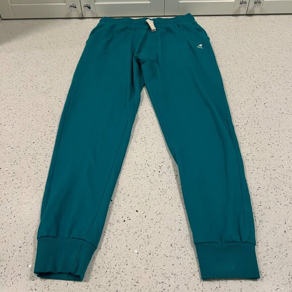 Vintage KANGOL Born British Recycled Fabric Teal Sweatpants | Size Large - Picture 13 of 16